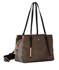 BORBONESE L'ECOLE NYLON Shoulder shopper, with shoulder strap OP / NATURAL / BLACK - Women&rsquo;s Bags - 2