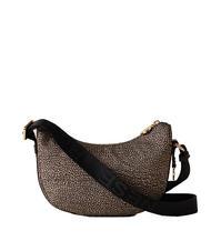 BORBONESE HOBO LUNA MINI ECO LINE Shoulder bag OP / NATURAL / BLACK - Women&rsquo;s Bags - 3