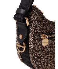 BORBONESE HOBO LUNA MINI ECO LINE Shoulder bag OP / NATURAL / BLACK - Women&rsquo;s Bags - 4