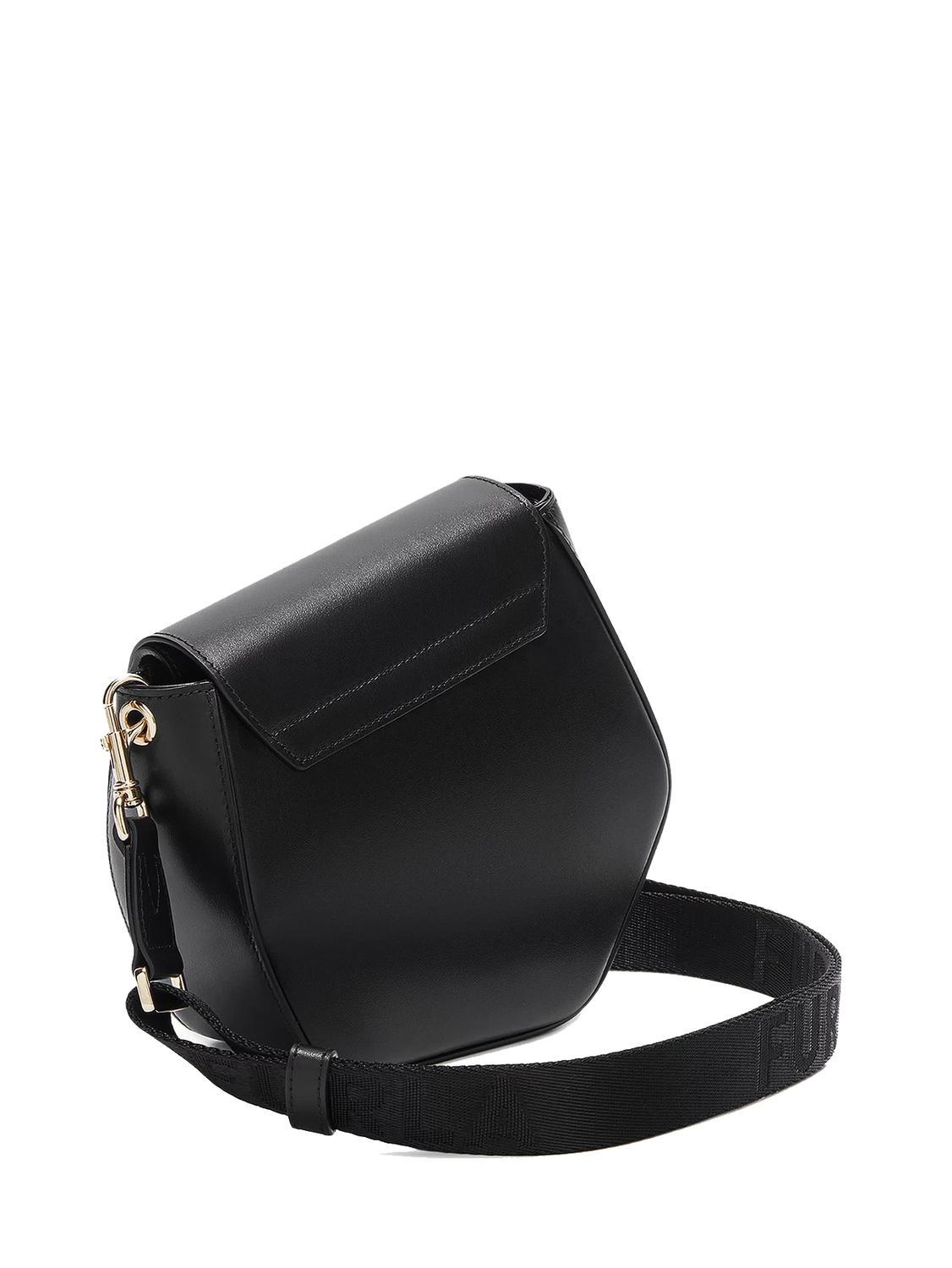 Furla Metropolis Prisma Leather Shoulder Bag Black Buy At Outlet Prices