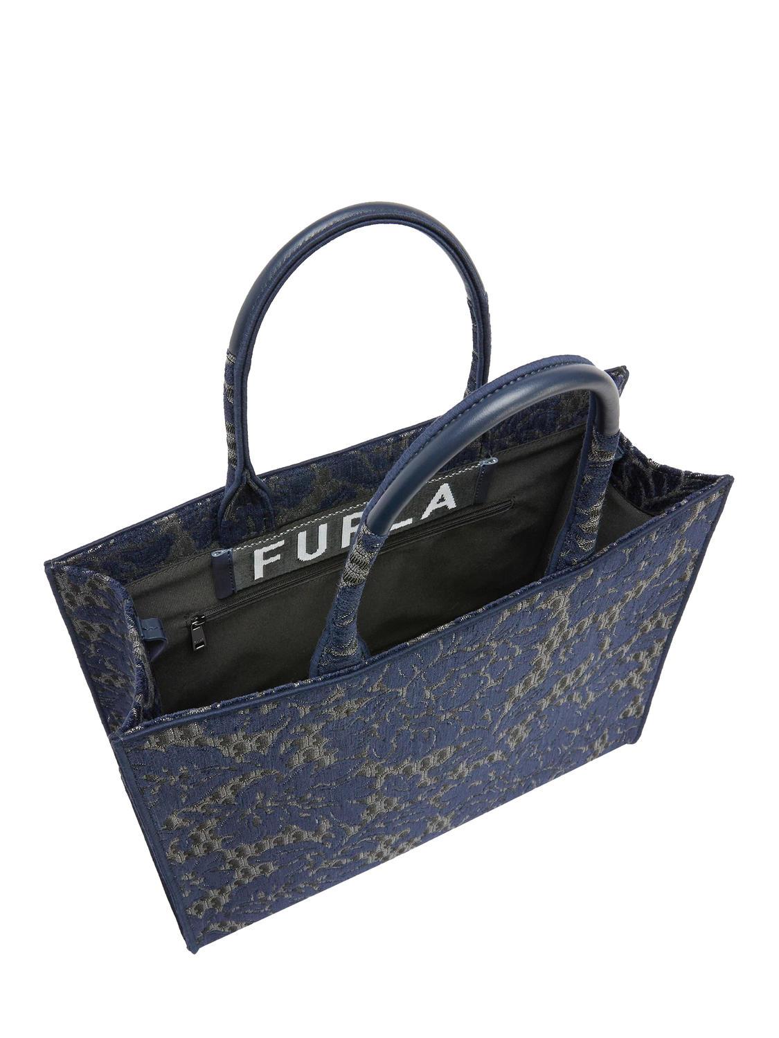 Furla Opportunity Tote Bag In Jacquard Fabric Mediterranean Tones Buy At Outlet Prices