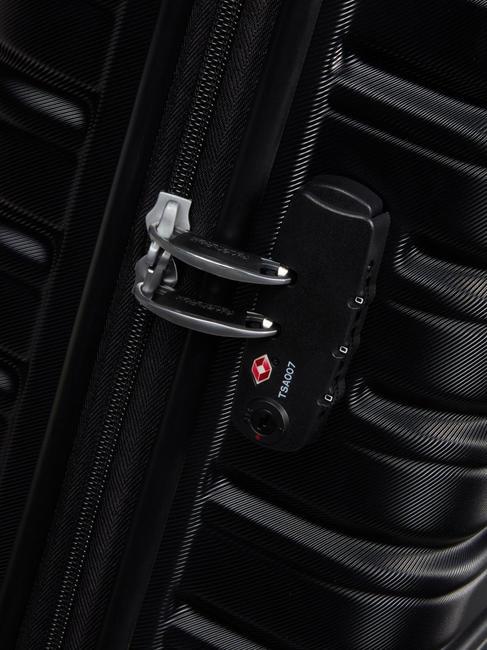 FLASHLINE Medium expandable trolley shadow black - Rigid Trolley Cases