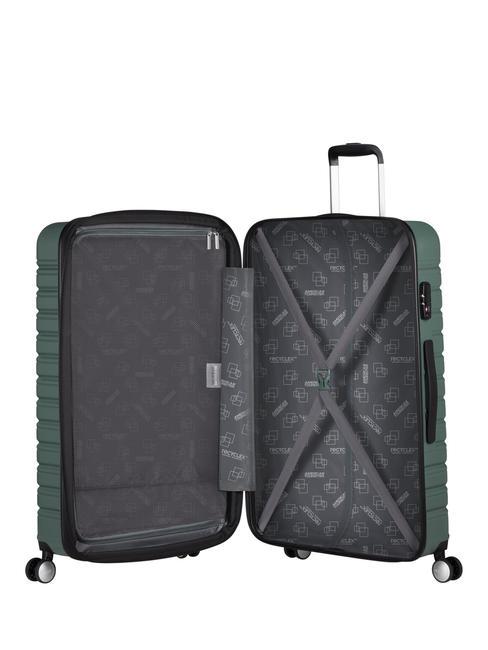 FLASHLINE Large expandable trolley dark forest - Rigid Trolley Cases