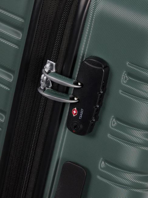 FLASHLINE Large expandable trolley dark forest - Rigid Trolley Cases