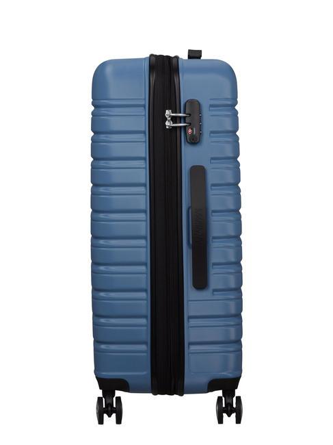 FLASHLINE Large expandable trolley coronet blue - Rigid Trolley Cases