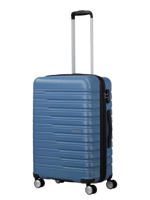 FLASHLINE Large expandable trolley coronet blue - Rigid Trolley Cases
