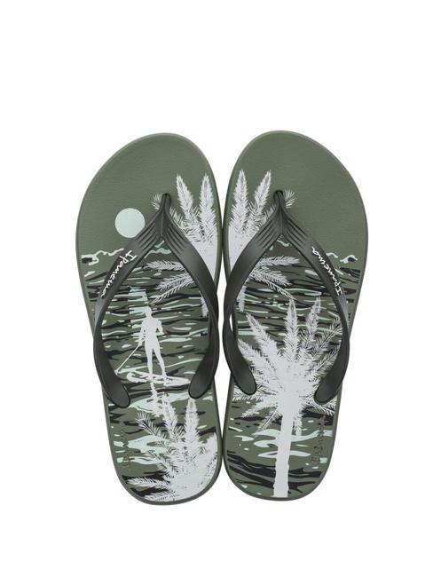 POSTO 10 TEMAS IV  Rubber flip flops green - Men&rsquo;s shoes