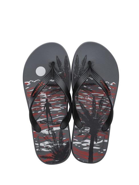 POSTO 10 TEMAS IV  Rubber flip flops grey/black/red - Men&rsquo;s shoes
