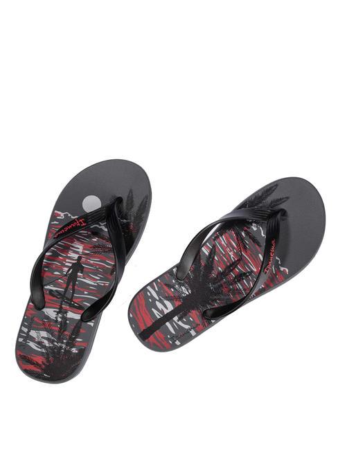 POSTO 10 TEMAS IV  Rubber flip flops grey/black/red - Men&rsquo;s shoes
