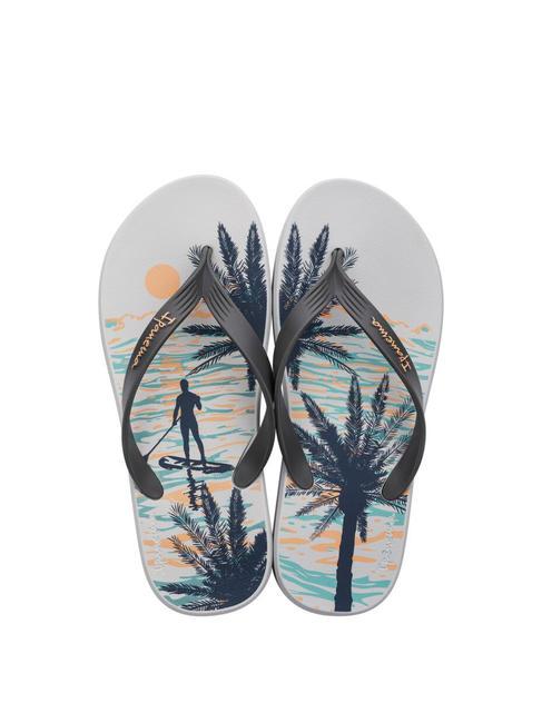 POSTO 10 TEMAS IV  Rubber flip flops grey/orange/blue - Men&rsquo;s shoes