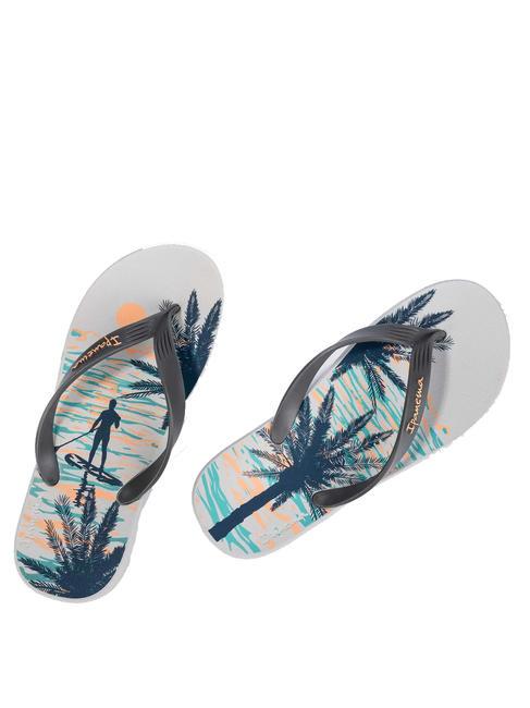 POSTO 10 TEMAS IV  Rubber flip flops grey/orange/blue - Men&rsquo;s shoes