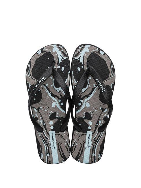 SUMMER III  Flip flops black/black/green - Men’s shoes