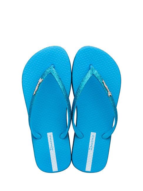 MAXI GLOW Flip flops blue/glitter blue - Women’s shoes