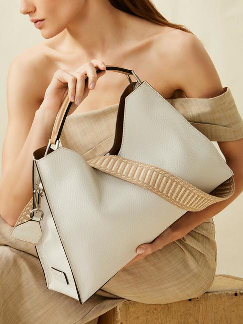 AURORA Leather handbag with pouch sand-nature - Women&rsquo;s Bags