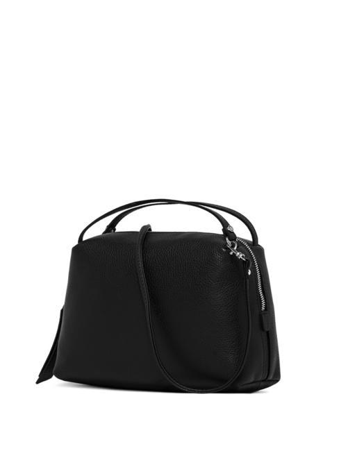 ALIFA Leather bag with shoulder strap Black - Women’s Bags