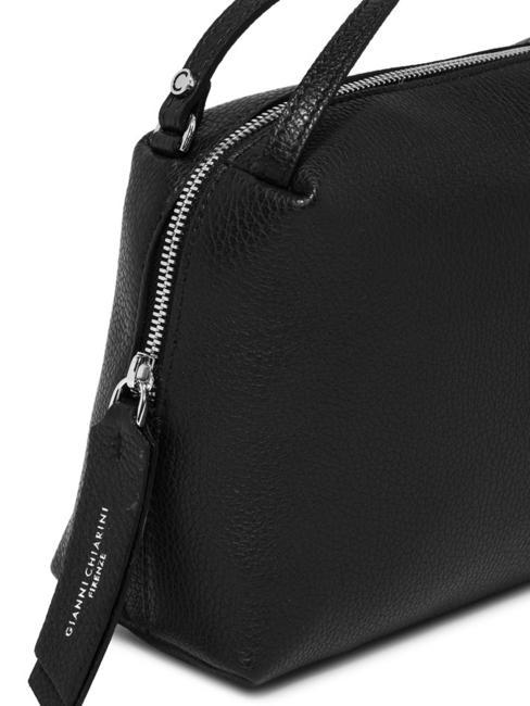 ALIFA Leather bag with shoulder strap Black - Women’s Bags