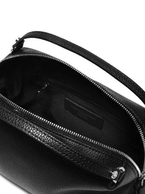 ALIFA Leather bag with shoulder strap Black - Women’s Bags