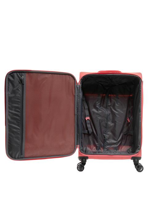 BRIGHT LIFE Medium size trolley sun kissed coral - Semi-rigid Trolley Cases