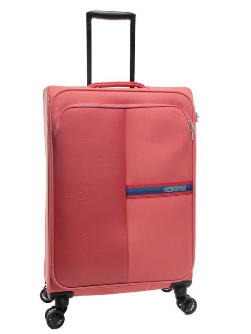 BRIGHT LIFE Medium size trolley sun kissed coral - Semi-rigid Trolley Cases