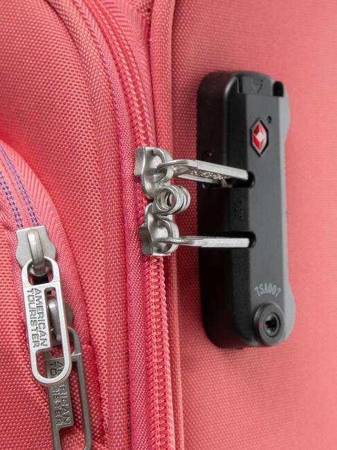 BRIGHT LIFE Medium size trolley sun kissed coral - Semi-rigid Trolley Cases