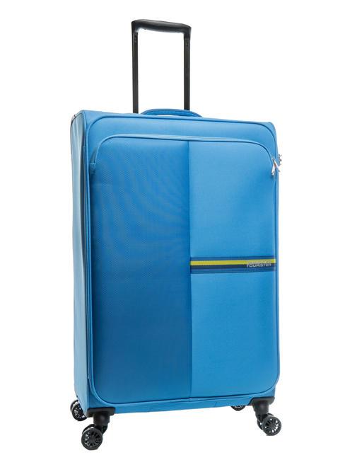 BRIGHT LIFE Extra large size trolley tranquil blue - Semi-rigid Trolley Cases