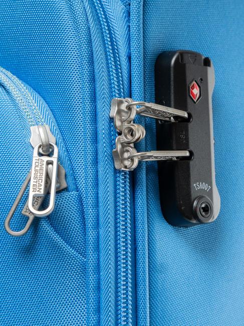 BRIGHT LIFE Extra large size trolley tranquil blue - Semi-rigid Trolley Cases