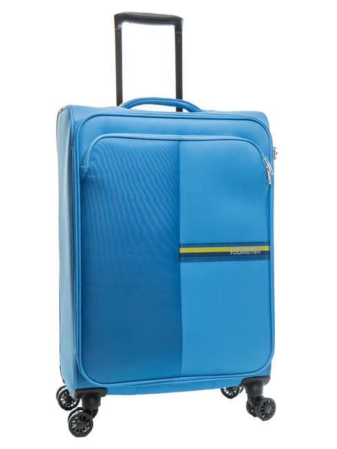 BRIGHT LIFE Medium size trolley tranquil blue - Semi-rigid Trolley Cases