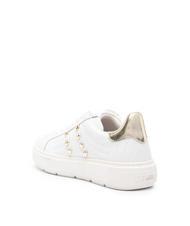 LOVE MOSCHINO BOLD 40 Leather sneakers white/platinum - Women&rsquo;s shoes - 4