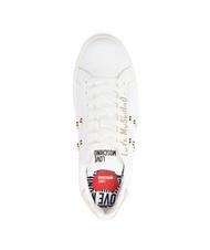 LOVE MOSCHINO BOLD 40 Leather sneakers white/platinum - Women&rsquo;s shoes - 5