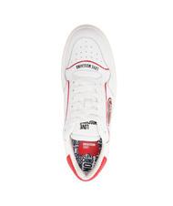 LOVE MOSCHINO BOLD 40 MIX Sneakers White Red - Women&rsquo;s shoes - 5