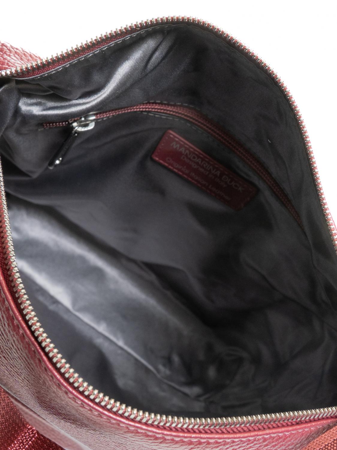 Mandarina Duck Mellow Lux Leather Bag Convertible Into A Backpack  