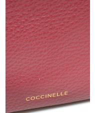 COCCINELLE MAGIE Small leather shoulder bag garnet red - Women&rsquo;s Bags - 3