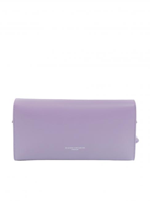 LILY Leather clutch bag with shoulder strap wisteria - Women’s Bags