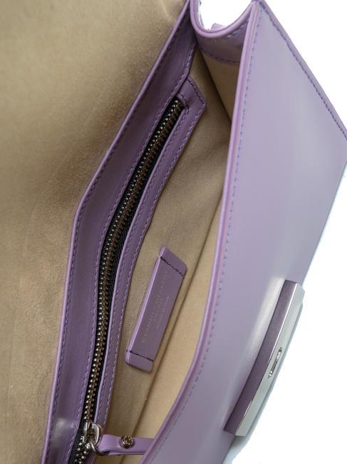 LILY Leather clutch bag with shoulder strap wisteria - Women’s Bags