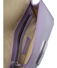 GIANNI CHIARINI LILY Leather clutch bag with shoulder strap wisteria - Women’s Bags - 5