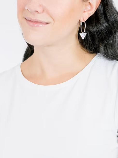 HULA HOOPS Steel earrings SILVER - Earrings