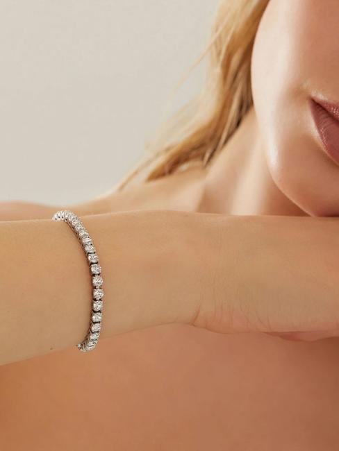 G TENNIS Bracelet rhodium / clear - Bracelets