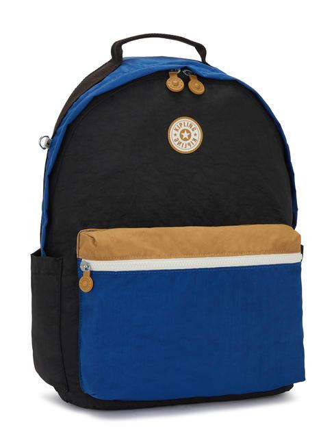 DAMIEN L Backpack with 15.6" laptop holder duo blue beige - Backpacks & School and Leisure