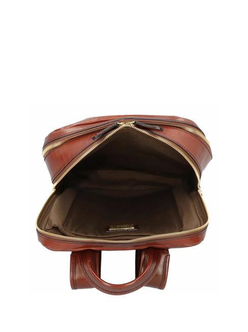 STORY 13" PC backpack, in leather BROWN - Laptop backpacks