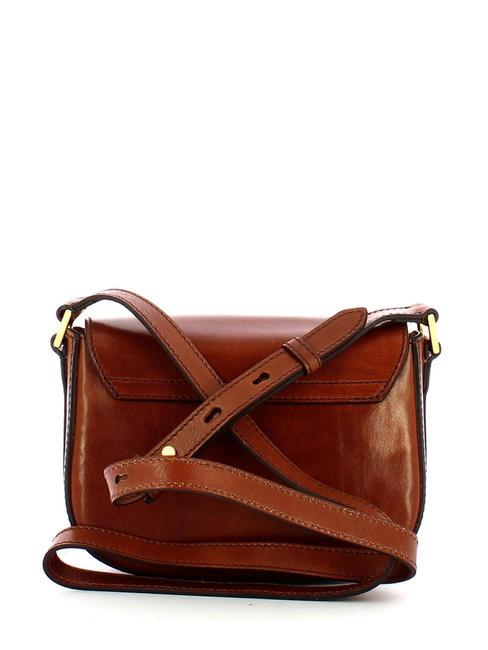 VITTORIA Mini shoulder bag, in leather BROWN - Women&rsquo;s Bags