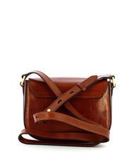THE BRIDGE VITTORIA Mini shoulder bag, in leather BROWN - Women&rsquo;s Bags - 3