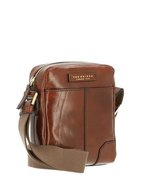VESPUCCI  Leather bag BROWN - Over-the-shoulder Bags for Men