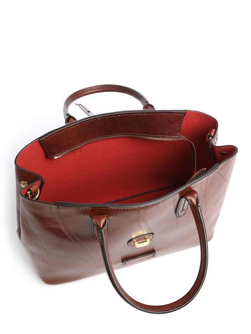DALSTON Handbag, with shoulder strap, in leather BROWN - Women&rsquo;s Bags