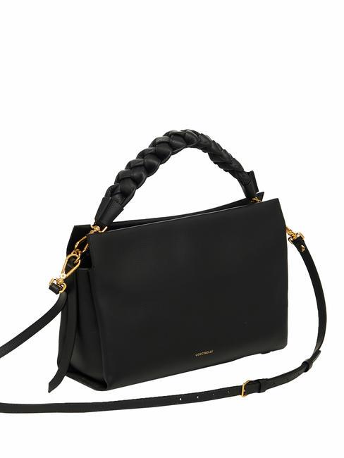 BOHEME GRANA DOUBLE Handbag, with shoulder strap, in leather noir/cuir - Women&rsquo;s Bags