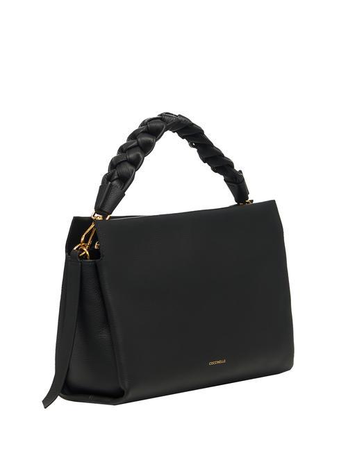 BOHEME GRANA DOUBLE Handbag, with shoulder strap, in leather noir/cuir - Women&rsquo;s Bags