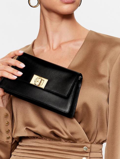 ZOE Frame bag with chain Black - Women’s Bags