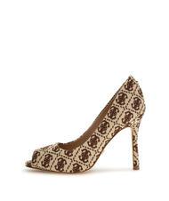 GUESS BLANCHI3 Open toe jacquard décolleté - Women’s shoes