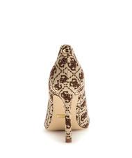 GUESS BLANCHI3 Open toe jacquard décolleté dark beige - Women’s shoes - 5