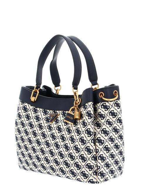 SHEMARA Jacquard bag with shoulder strap navy logo - Women&rsquo;s Bags