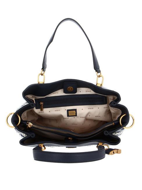 SHEMARA Jacquard bag with shoulder strap navy logo - Women&rsquo;s Bags